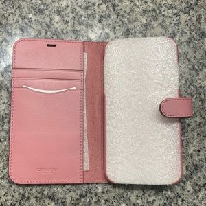 COACH Iphone X Leather Folio